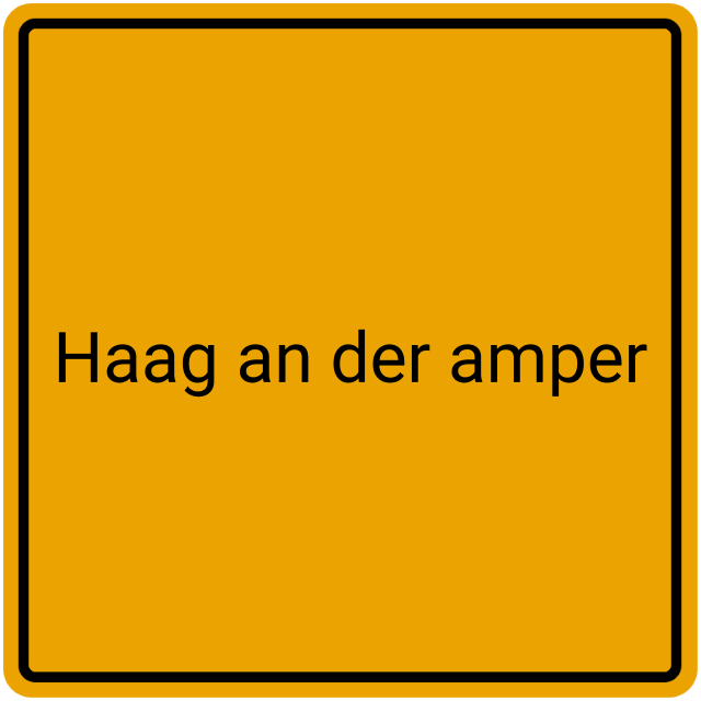 Meldebestätigung Haag an der Amper